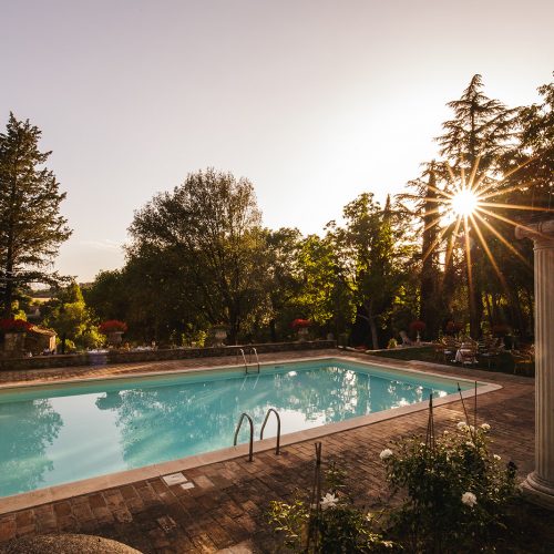 Il parco e la piscina